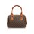 Céline Celine Brown Macadam Mini Boston Bag Leather Plastic  ref.123306