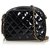 Chanel Black Patent Leather Quilted Chain Crossbody Bag  ref.123341
