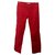 Jeans Vermelho por Thomas Burberry Algodão Elastano  ref.123368