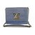 Louis Vuitton Twist MM Blue Epi Leather LV Chain Shoulder Hand Bag Denim M50271  ref.123403