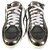 Jimmy Choo Sneakers Silvery White Leather  ref.123423