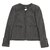 Chanel BLACK GRAY FR40 Silvery Dark grey Wool Angora  ref.123463