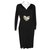 Alice by Temperley Marilyn dress with embellished bow Black Viscose Elastane  ref.123702