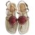 Louis Vuitton Globe Trunks & Bags sandali Rosso Beige Pelle  ref.123714