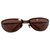 Emporio Armani Vintage light burgundy EA sunglasses Dark red Metal  ref.123808