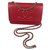 Wallet On Chain Chanel WOC Rot Leder  ref.123809