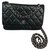 Wallet On Chain Chanel WOC Black Leather  ref.123897