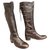 Dries van Noten boots with back lacing Brown Leather  ref.123898