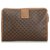 Céline Celine Brown Macadam Clutch Bag Leather Plastic  ref.123949