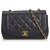 Chanel Black Diana Flap Shoulder Bag Leather  ref.124004