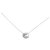 Pendant and its chain Dinh Van model "lined-sense" in white gold, diamants.  ref.124086