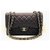 Timeless Chanel Dark Brown Caviar Jumbo classic flap Leather  ref.124122