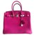 Hermès HERMES BIRKIN 35 Purple Rose Pink Leather  ref.124131