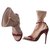 GUCCI ILSE SOCK SANDAL Red Beige Patent leather  ref.124285
