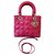 Christian Dior LADY DIOR Pink Leather  ref.124288