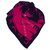 Foulard en soie imprimée rose Chanel Tissu Noir  ref.124420