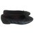Chanel Zapatillas de ballet Negro Cuero  ref.124572