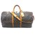 Louis Vuitton keepall 60 monogram shoulder strap Brown Leather  ref.124597