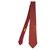Hermès Hermes estampado gravata de seda em muito bom estado! Vermelho  ref.124706