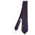Hermès silk tie printed on navy blue background in very good condition!  ref.124707