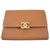 Chanel Kartenhalter Brieftasche Hellbraun Leder  ref.124751