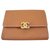 Chanel Porte-cartes Porte-monnaie Cuir Marron clair  ref.124751