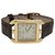 Hermès "Cape Cod" watch in yellow gold on leather. Steel  ref.124762