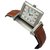 Jaeger Lecoultre Watch, "Reverso", steel on leather.  ref.124766