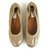 Zapatillas de ballet LANVIN Beige en piel de serpiente con ribete elástico bailarina tamaño plano 36 Cueros exoticos  ref.124791