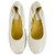 LANVIN Branco pele de cobra elástico guarnição sapatilhas flats tamanho da bailarina 38 Couros exóticos  ref.124796