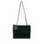 Superbe sac de soirée Chanel en velours et cuir vert en très bon état!  ref.124846