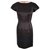 Chanel dress in silk satin Black  ref.124918