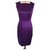 Yves Saint Laurent dress in silk satin Purple  ref.124921