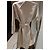 Autre Marque Abrigo Largo Reversible de Lana Rosa Beige - vista 5