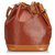 Louis Vuitton Red Epi Bicolor Noe Brown Leather  ref.125105