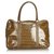 Fendi Brown Zucchino Coated Canvas Briefcase Leather Cloth Cloth  ref.125143