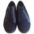 Dolce & Gabbana sapatilhas de renda preta Preto Couro  ref.125148