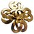 Chanel Alfinetes e broches Dourado Metal  ref.125249