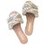 Chanel Pearl Slides sandales pantoufles EU 35.5 Cuir Beige  ref.125260