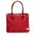Gucci Red GG Canvas Shoulder Bag Leather Patent leather Cloth Cloth  ref.125296