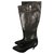 Hermès Boots Black Leather  ref.125394