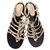 Chanel Sandals Light brown Python  ref.125400