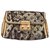 Louis Vuitton Clutch bags Golden Metallic Silk Cloth Python  ref.125408