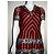 Anna Sui Seidenkleid mit Streifen und Blumen Schwarz Rot - Ansicht 3
