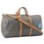 Louis Vuitton Keepall Bandouliere 50 Marrone Tela  ref.125486
