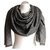 GGWEB GUCCI.  200 x 70 cm Dark grey Silk Wool  ref.125507