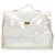 Kelly Sac à main Hermès en vinyle blanc avec vinyle Plastique  ref.125539