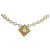 Collana di perle bianche finte Chanel Bianco D'oro Crudo Metallo  ref.125553