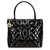 Chanel Schwarze Medaillon-Einkaufstasche aus Lackleder  ref.125560