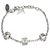 Bracelet Louis Vuitton en cristal de jeu d'argent Métal Argenté Rose  ref.125599